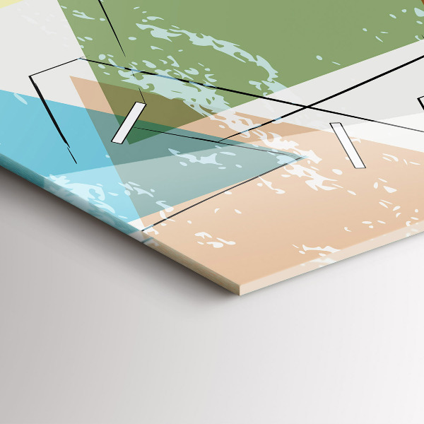 Orologio rettangolare Triangoli motivo geometrico