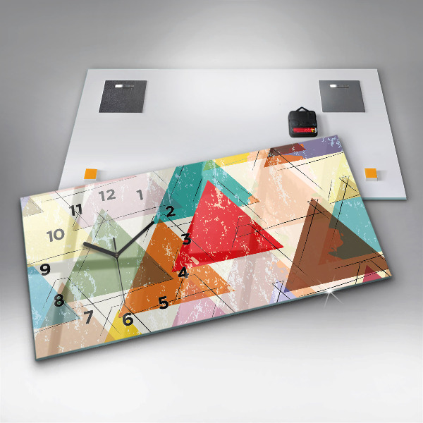 Orologio rettangolare Triangoli motivo geometrico