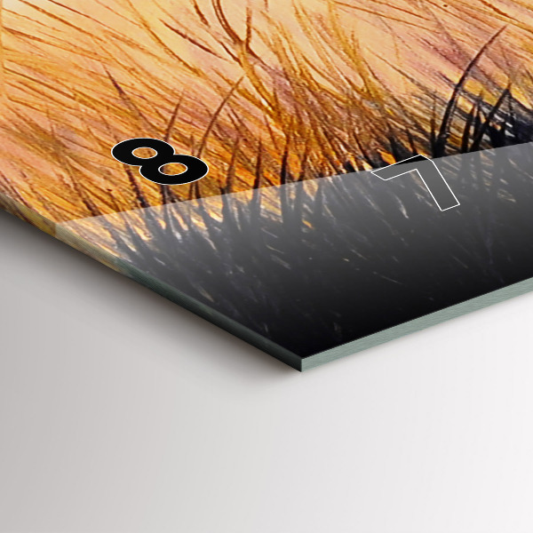 Orologio rettangolare Gru al tramonto