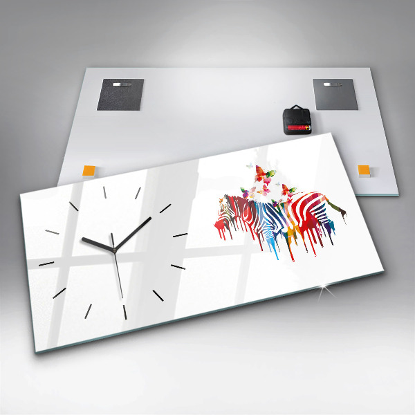 Orologi orizzontali Zebra colorata