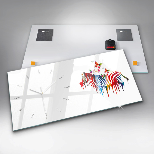 Orologi orizzontali Zebra colorata