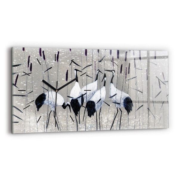 Orologi orizzontali Gru tra le canne