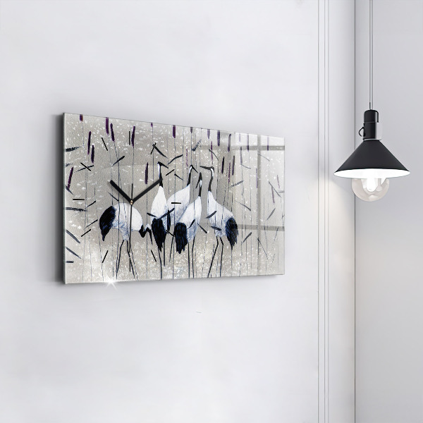 Orologi orizzontali Gru tra le canne