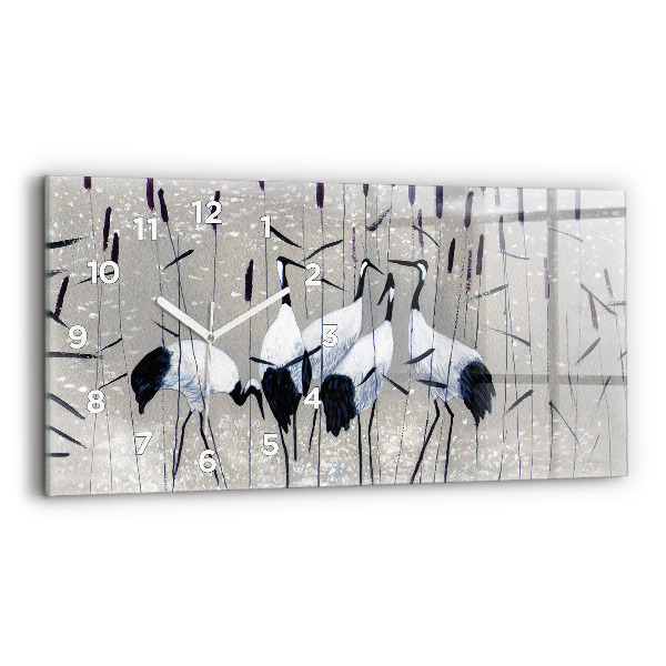 Orologi orizzontali Gru tra le canne