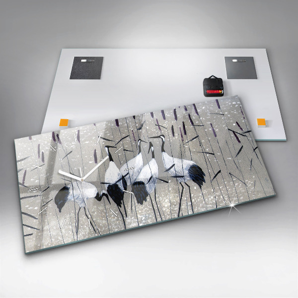 Orologi orizzontali Gru tra le canne