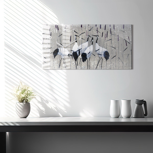 Orologi orizzontali Gru tra le canne