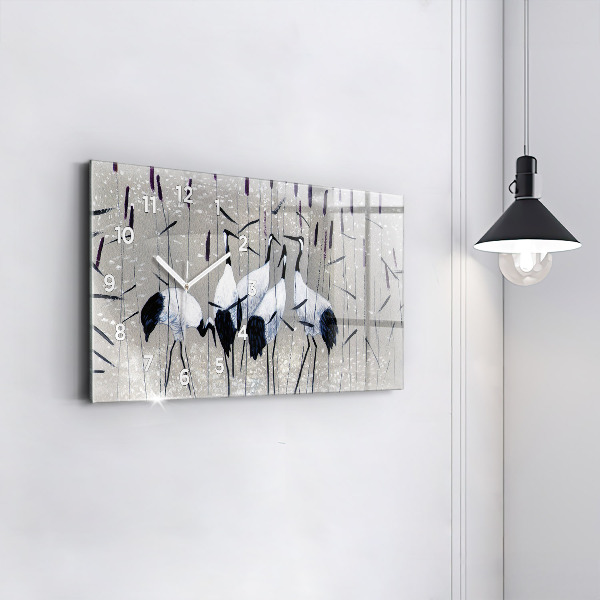 Orologi orizzontali Gru tra le canne