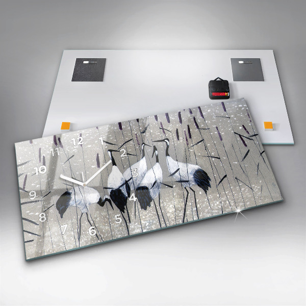 Orologi orizzontali Gru tra le canne