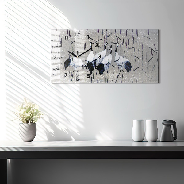 Orologi orizzontali Gru tra le canne