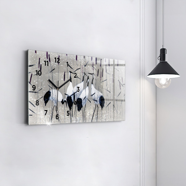 Orologi orizzontali Gru tra le canne