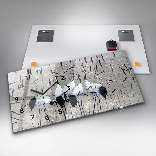 Orologi orizzontali Gru tra le canne