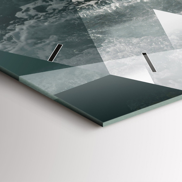 Orologi orizzontali Onde astratte del mare