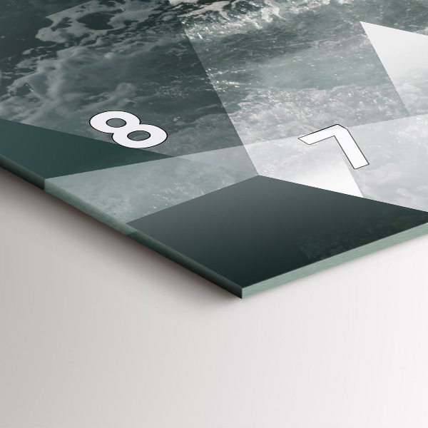 Orologi orizzontali Onde astratte del mare