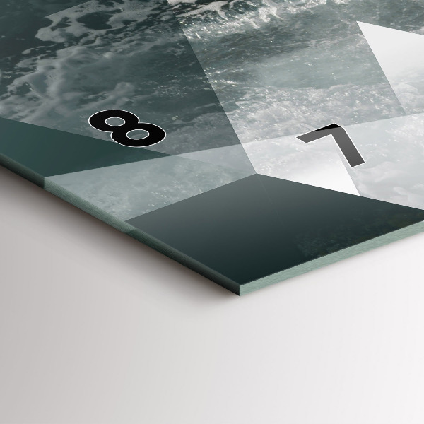 Orologi orizzontali Onde astratte del mare