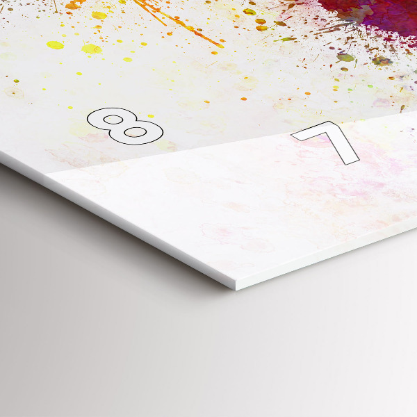 Orologi orizzontali Mappa del mondo ad acquerello