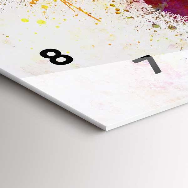 Orologi orizzontali Mappa del mondo ad acquerello