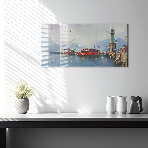 Orologi orizzontali Barca da pesca in porto