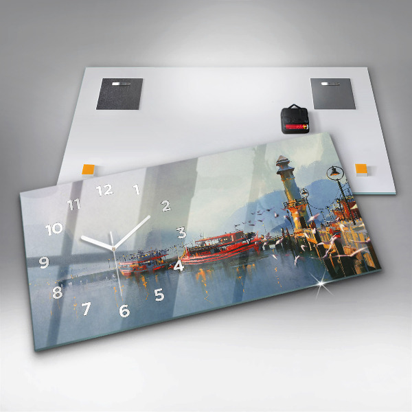 Orologi orizzontali Barca da pesca in porto