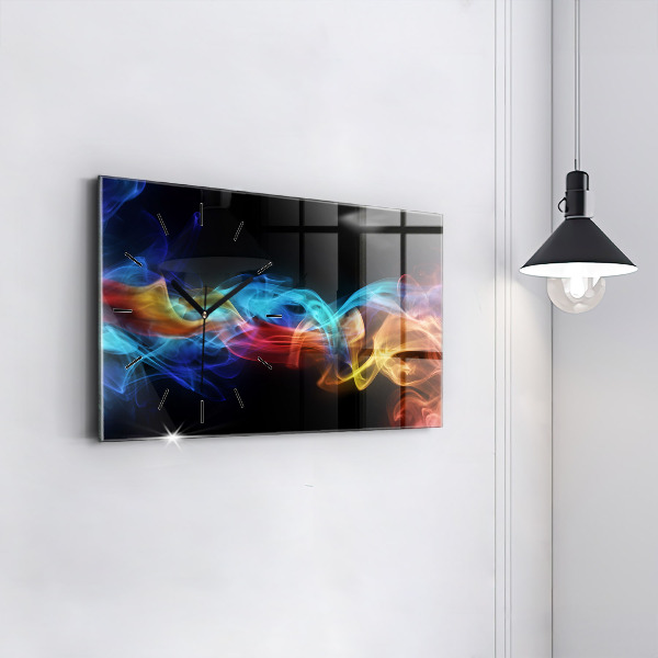 Orologio rettangolare Linee astratte colorate