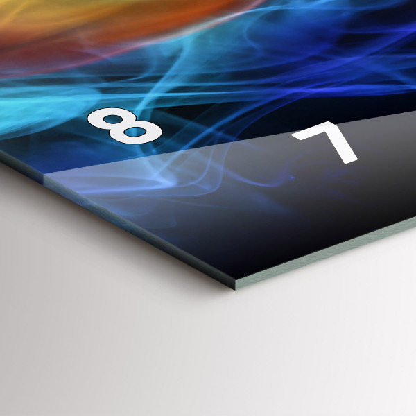 Orologio rettangolare Linee astratte colorate