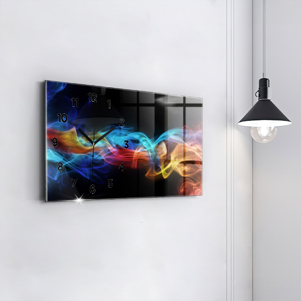 Orologio rettangolare Linee astratte colorate
