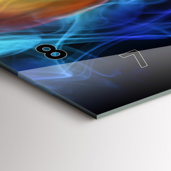 Orologio rettangolare Linee astratte colorate