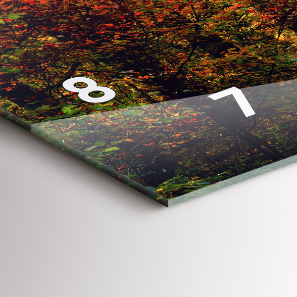 Orologi orizzontali Paesaggio autunnale della foresta