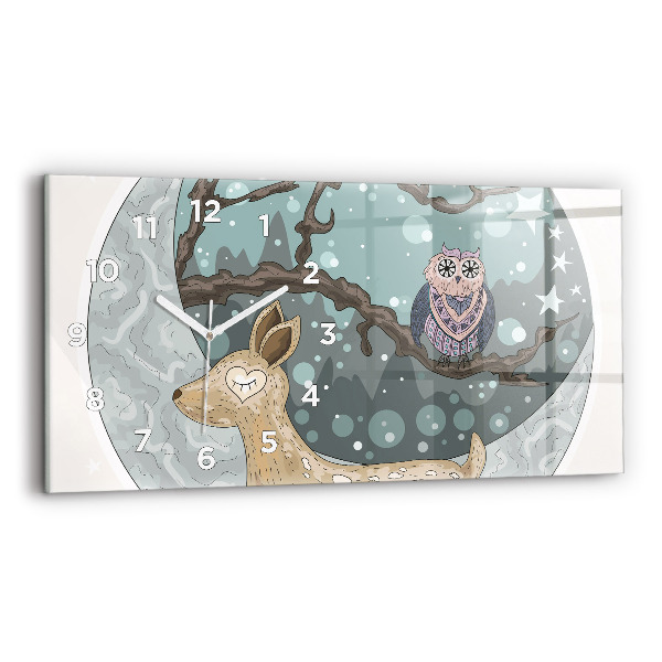 Orologi orizzontali Animali notturni Luna