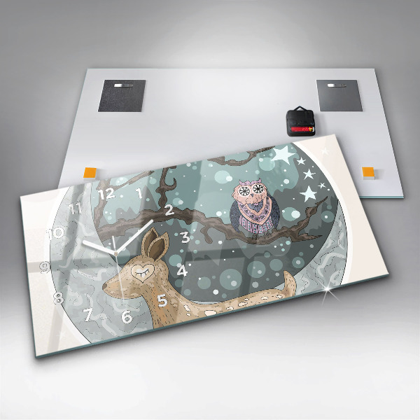 Orologi orizzontali Animali notturni Luna