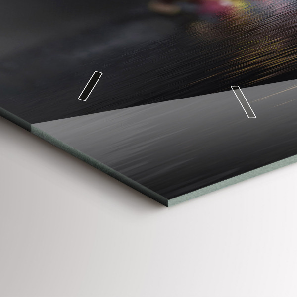 Orologio rettangolare Fiore di orchidea sull'acqua