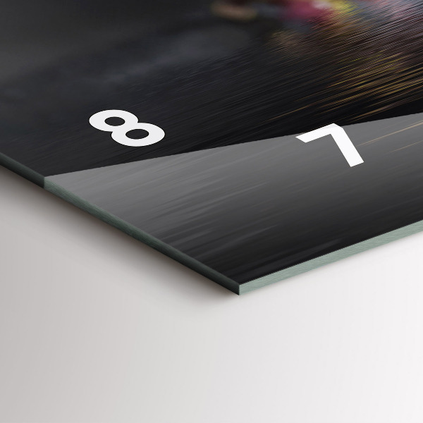 Orologio rettangolare Fiore di orchidea sull'acqua