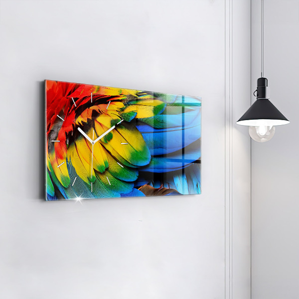 Orologi orizzontali Ali colorate dell'uccello Ara