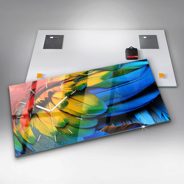 Orologi orizzontali Ali colorate dell'uccello Ara