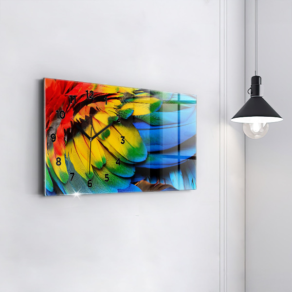 Orologi orizzontali Ali colorate dell'uccello Ara