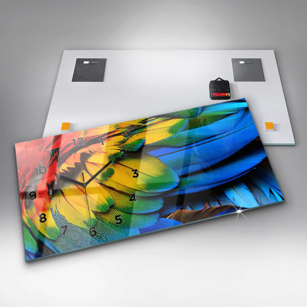 Orologi orizzontali Ali colorate dell'uccello Ara