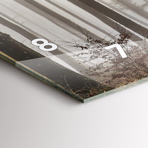 Orologi orizzontali Foresta nella nebbia