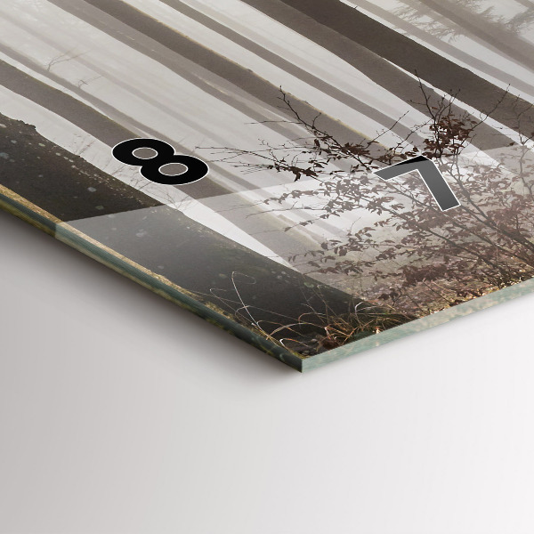 Orologi orizzontali Foresta nella nebbia