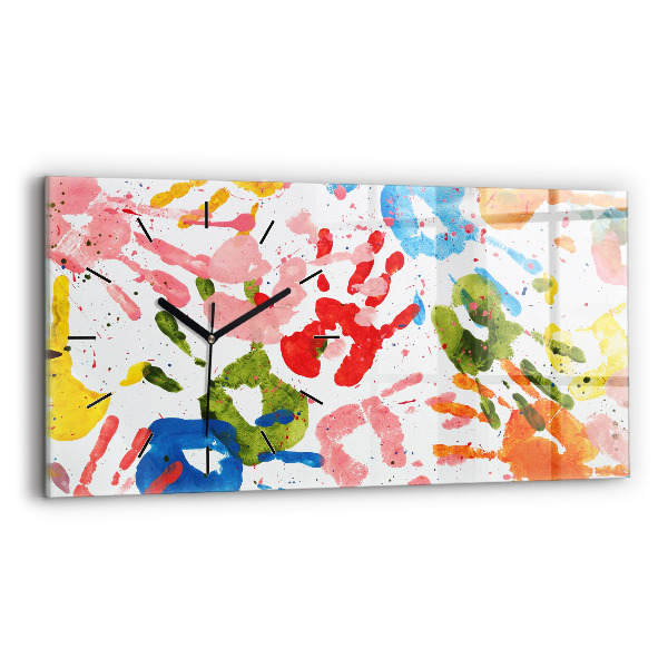 Orologi orizzontali Impronte di mani di bambini