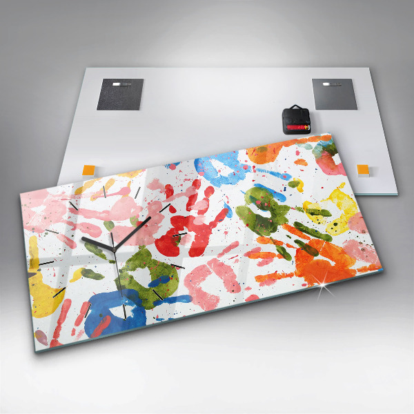 Orologi orizzontali Impronte di mani di bambini