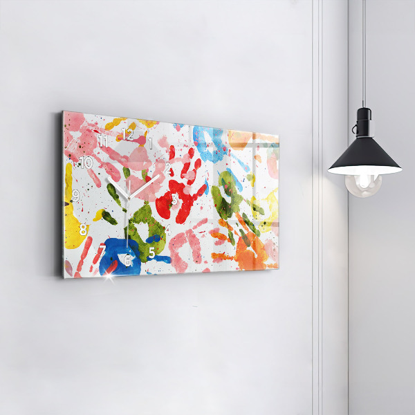 Orologi orizzontali Impronte di mani di bambini