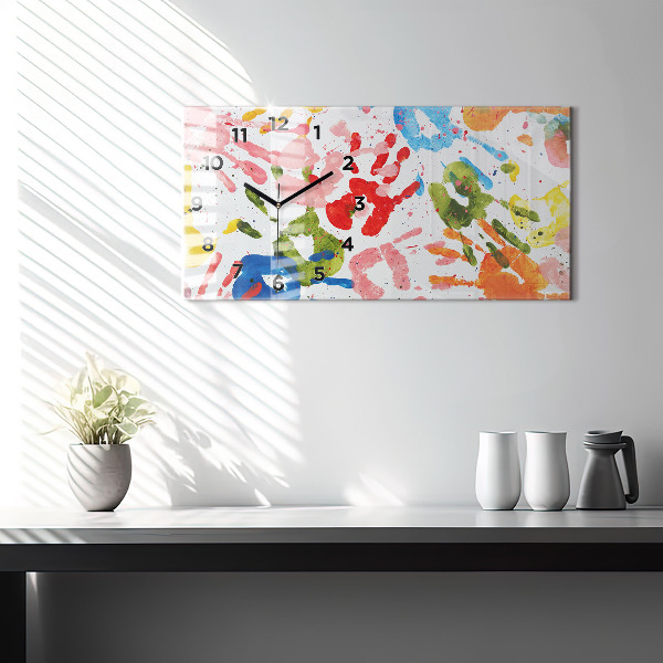 Orologi orizzontali Impronte di mani di bambini