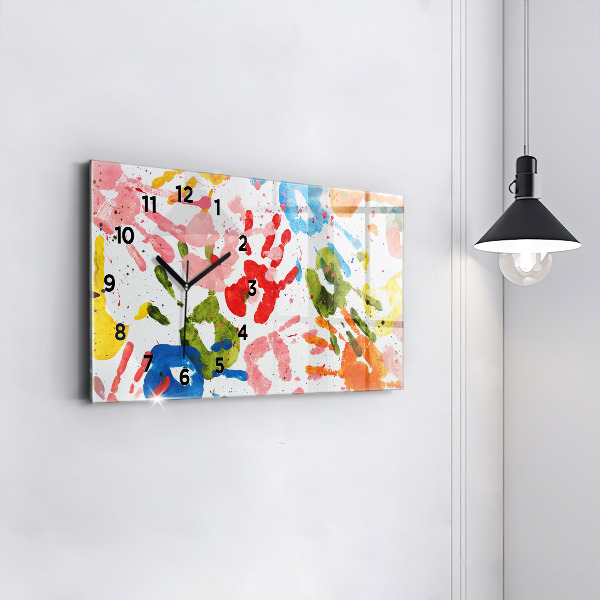 Orologi orizzontali Impronte di mani di bambini