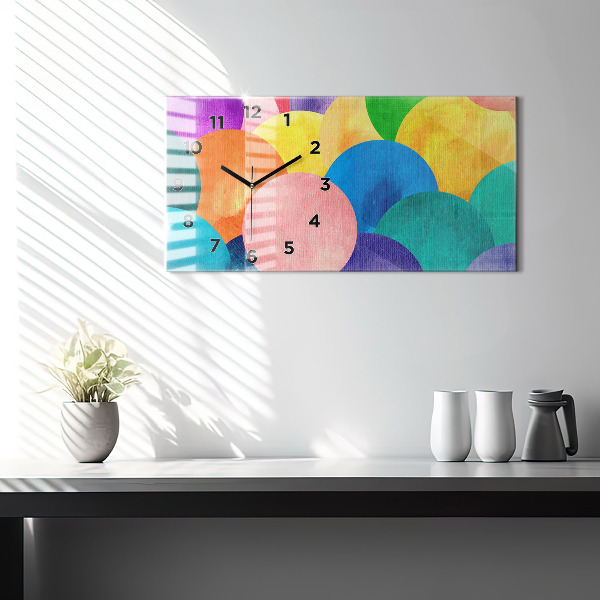 Orologi orizzontali Cerchi astratti
