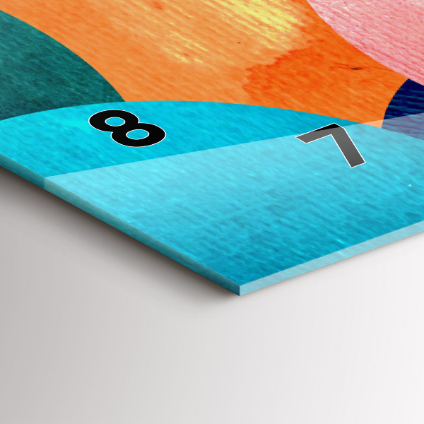 Orologi orizzontali Cerchi astratti