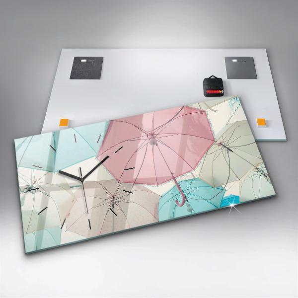 Orologi orizzontali Ombrelli pastello