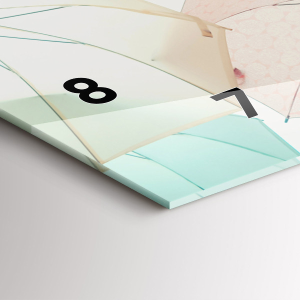 Orologi orizzontali Ombrelli pastello