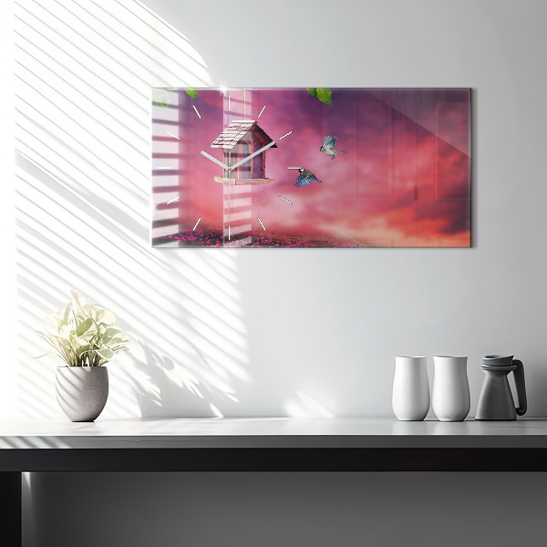 Orologi orizzontali Una casa per gli uccelli