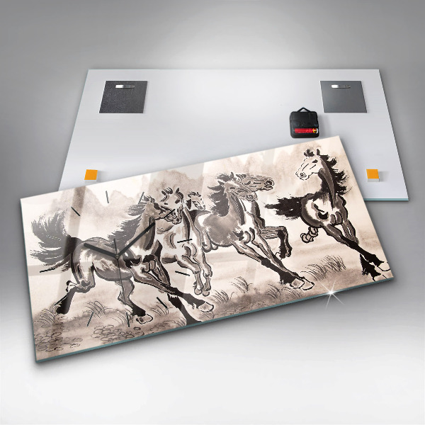 Orologi orizzontali Cavalli al galoppo