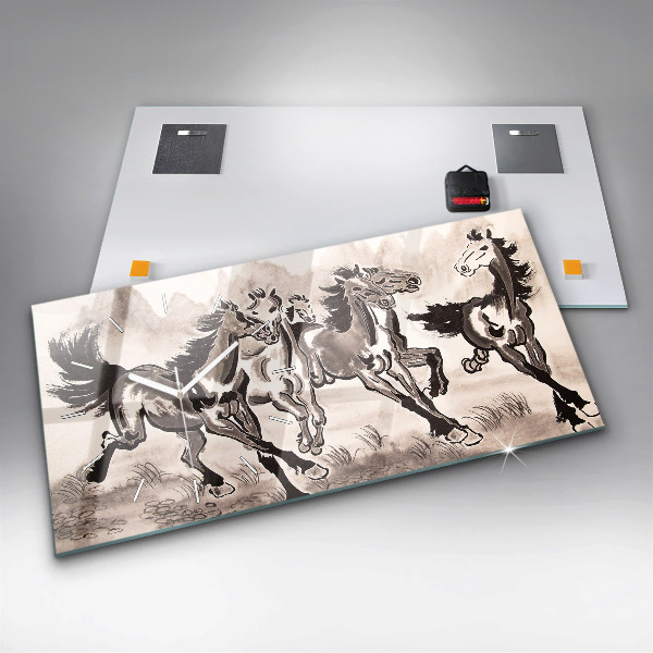 Orologi orizzontali Cavalli al galoppo