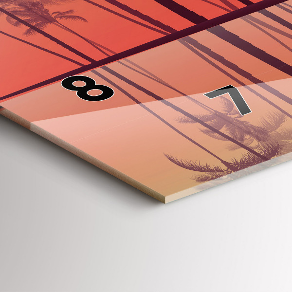 Orologi orizzontali Palme tropicali